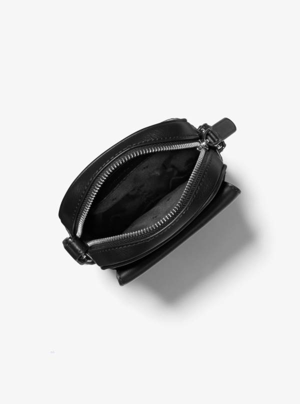 Panske Crossbody Kabelka Michael Kors Hudson Logo Smartphone Čierne - Tasky Michael Kors Slevy | PSJYM-5473